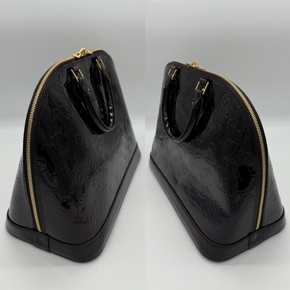 Authentic NEW Louis Vuitton Dark purple Vernis Alma GM - Picture 8 of 17